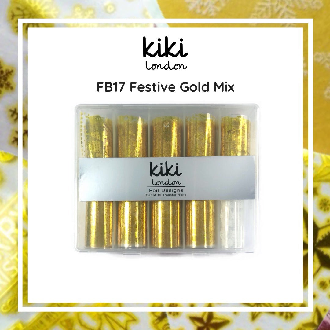 Nail Foil Festive Gold Mix
