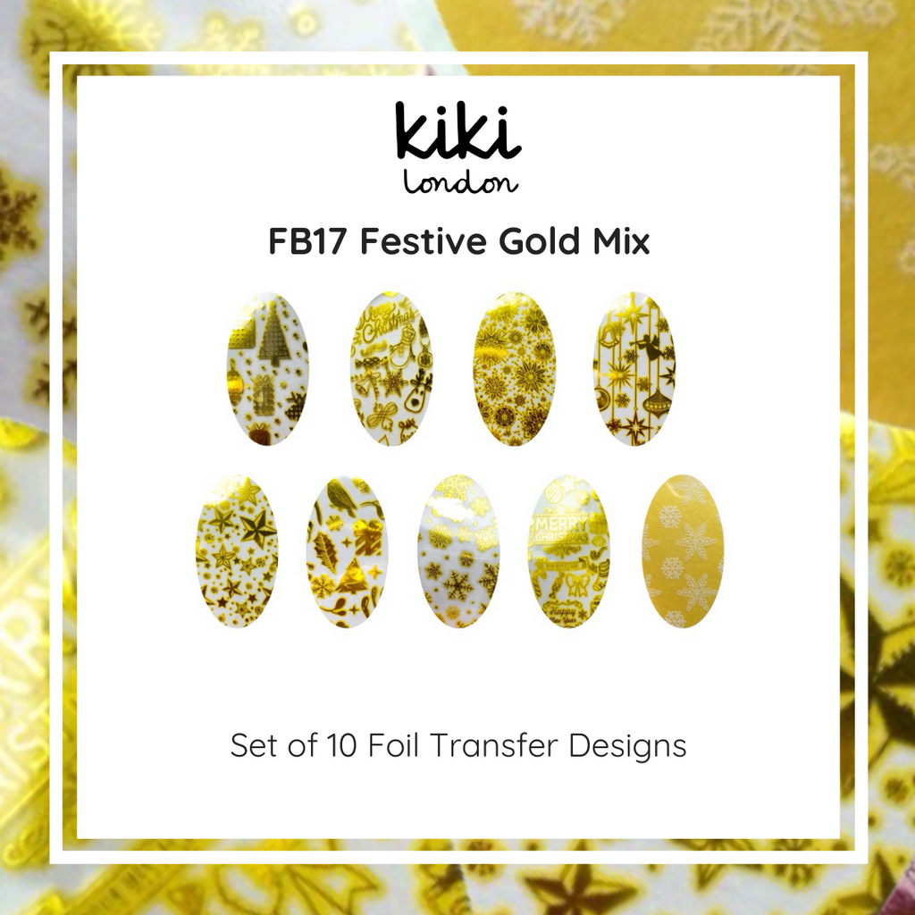 Nail Foil Festive Gold Mix