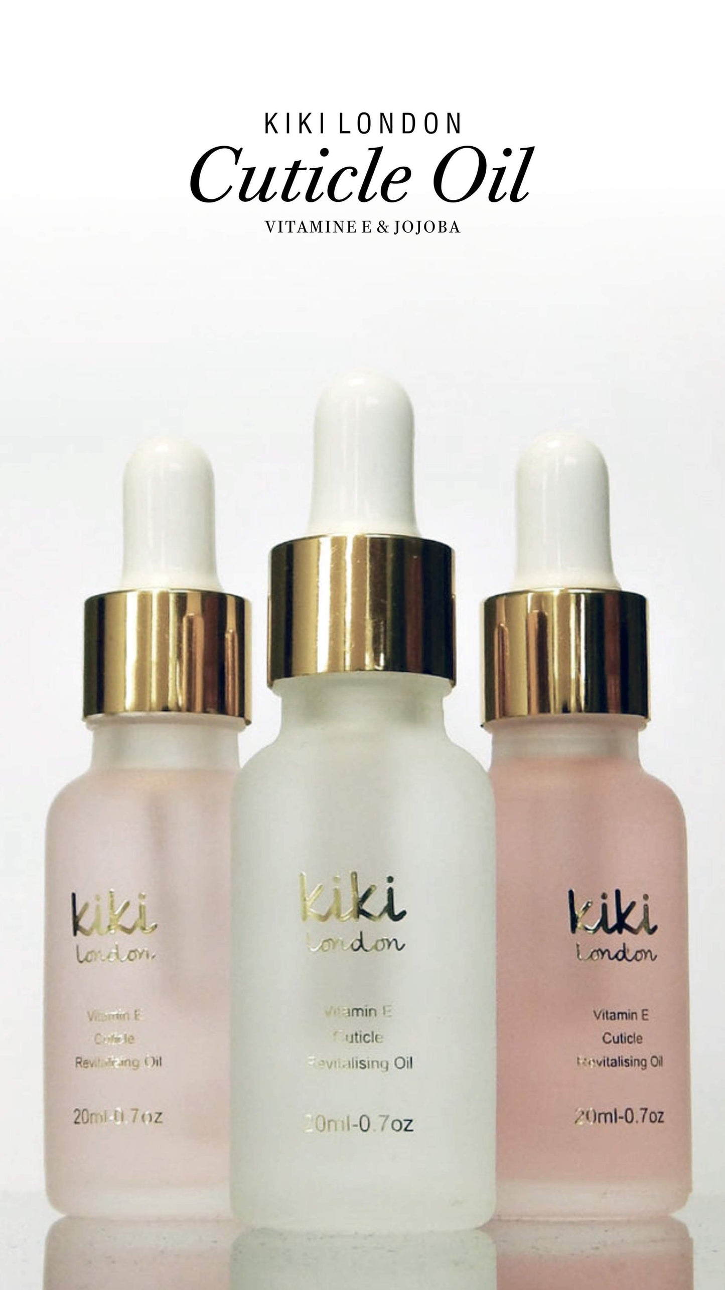 Cuticle Oil Dropper (Set van 3) 20ml - Kiki London Benelux